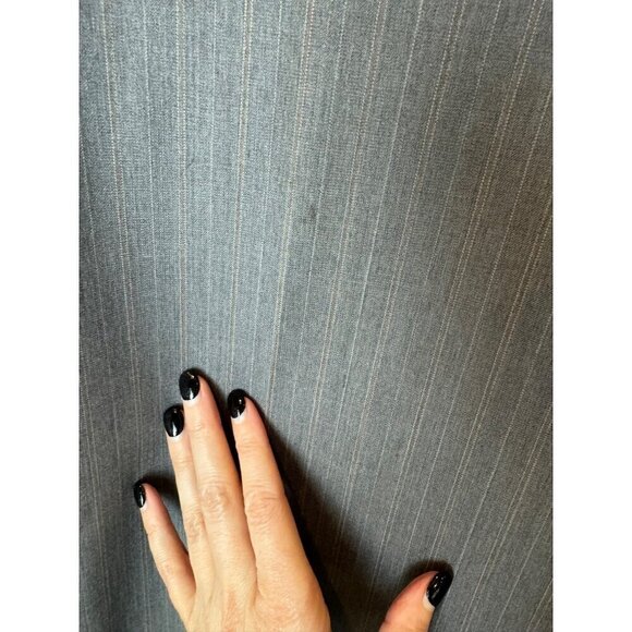 Michael Michael Kors Suit Men 38 Regular Gray Striped Wool Single Breasted - Picture 10 of 15